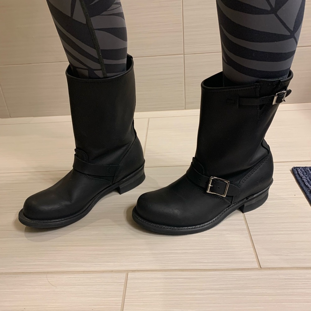 Frye engineer boots